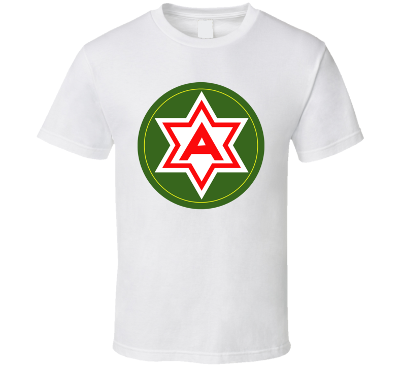 Army - 6th United States Army Wo Txt T Shirt