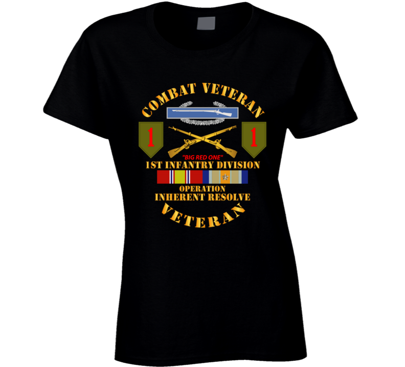 Army - 1st Infantry Div - Opn Inherent Resolve (OIR) w SVC T Shirt