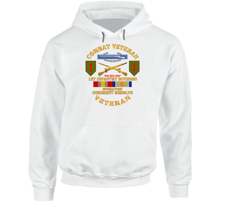 Army - 1st Infantry Div - Opn Inherent Resolve (OIR) w SVC Hoodie