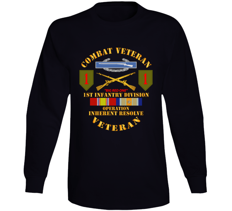 Army - 1st Infantry Div - Opn Inherent Resolve (OIR) w SVC Long Sleeve