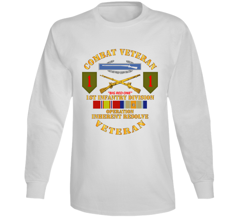 Army - 1st Infantry Div - Opn Inherent Resolve (OIR) w SVC Long Sleeve