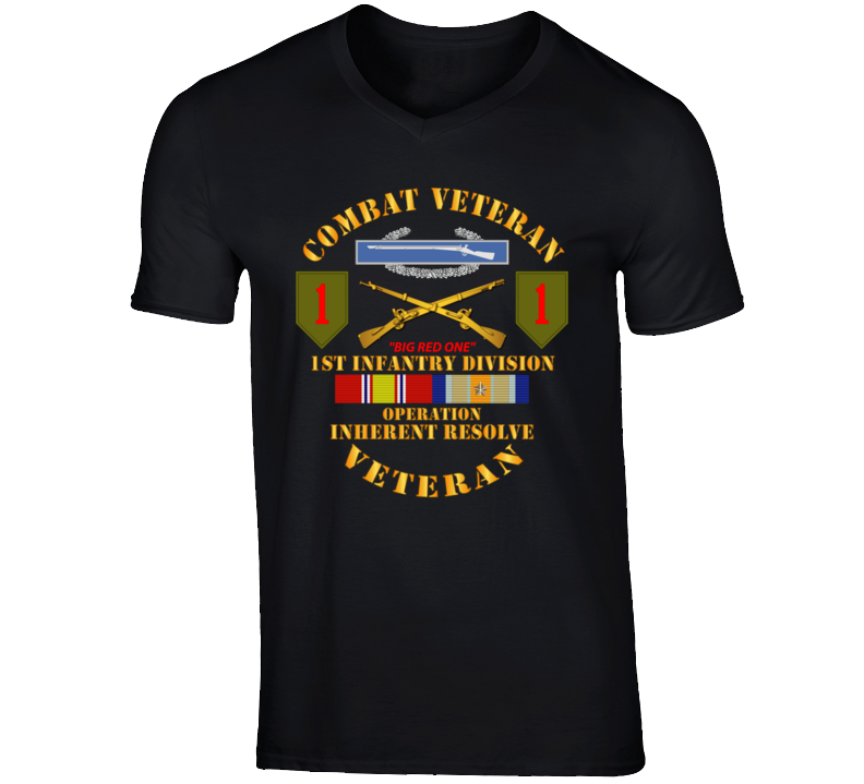 Army - 1st Infantry Div - Opn Inherent Resolve (OIR) w SVC T Shirt