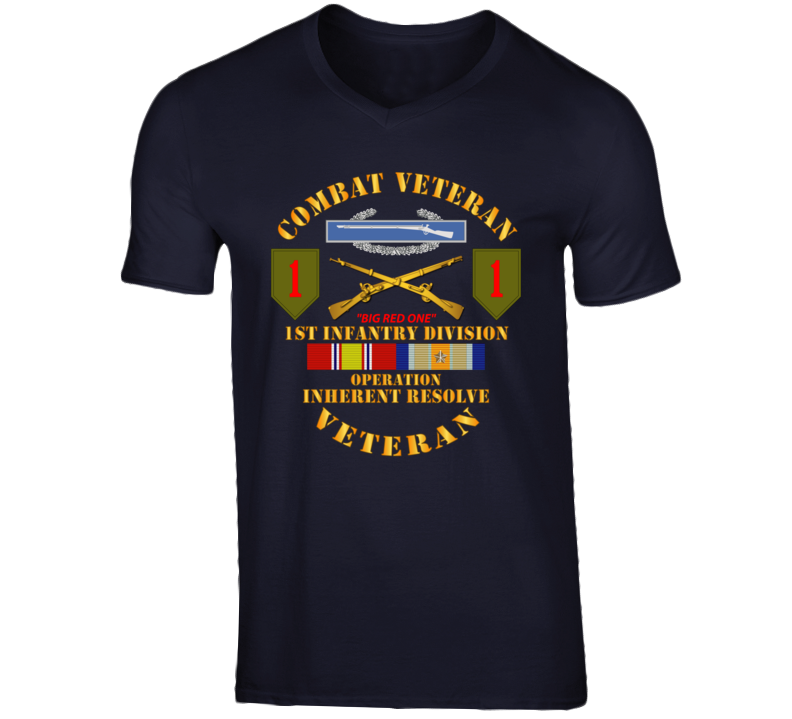 Army - 1st Infantry Div - Opn Inherent Resolve (OIR) w SVC T Shirt