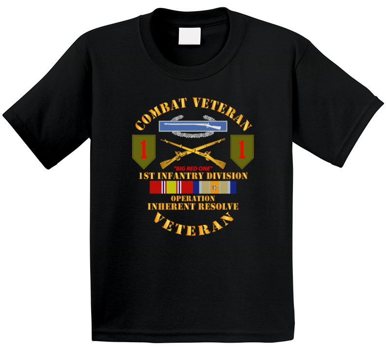 Army - 1st Infantry Div - Opn Inherent Resolve (OIR) w SVC T Shirt