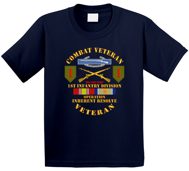 Army - 1st Infantry Div - Opn Inherent Resolve (OIR) w SVC T Shirt