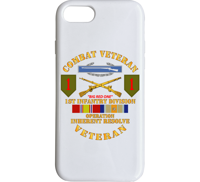 Army - 1st Infantry Div - Opn Inherent Resolve (OIR) w SVC Phone Case