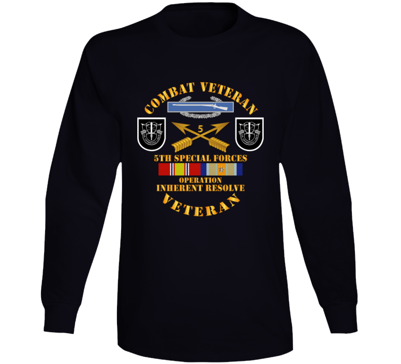 Army - 5th SFG - Opn Inherent Resolve (OIR) w SVC Long Sleeve
