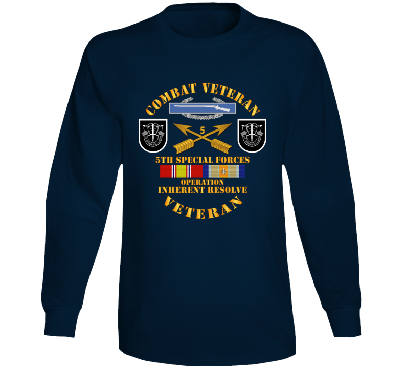 Army - 5th SFG - Opn Inherent Resolve (OIR) w SVC Long Sleeve