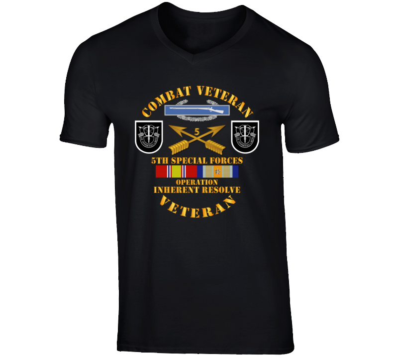 Army - 5th SFG - Opn Inherent Resolve (OIR) w SVC T Shirt