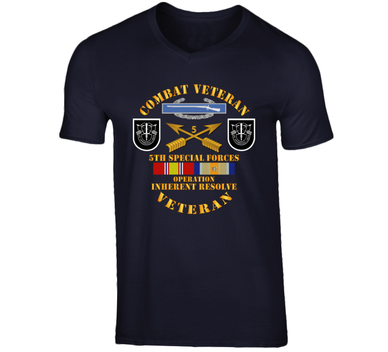 Army - 5th SFG - Opn Inherent Resolve (OIR) w SVC T Shirt