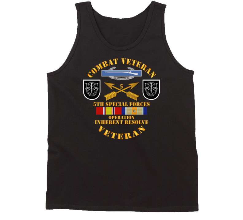 Army - 5th SFG - Opn Inherent Resolve (OIR) w SVC Tanktop