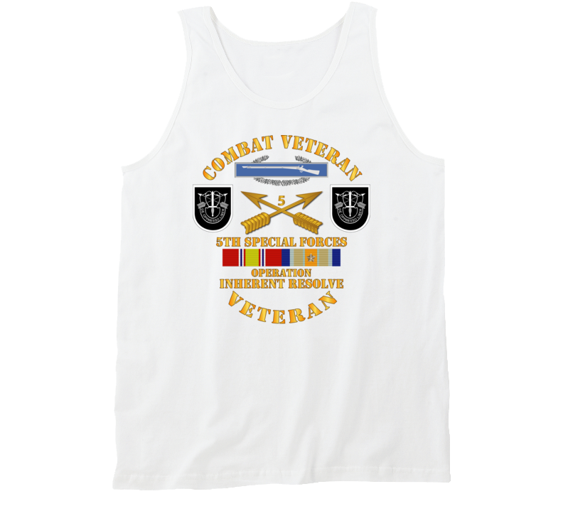Army - 5th SFG - Opn Inherent Resolve (OIR) w SVC Tanktop