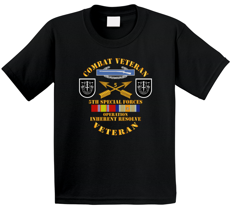Army - 5th SFG - Opn Inherent Resolve (OIR) w SVC T Shirt