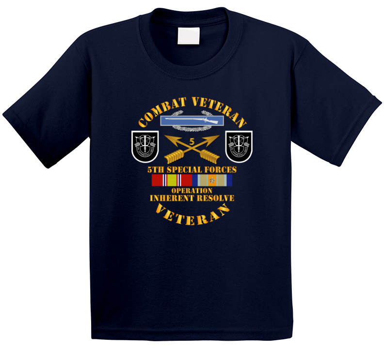 Army - 5th SFG - Opn Inherent Resolve (OIR) w SVC T Shirt