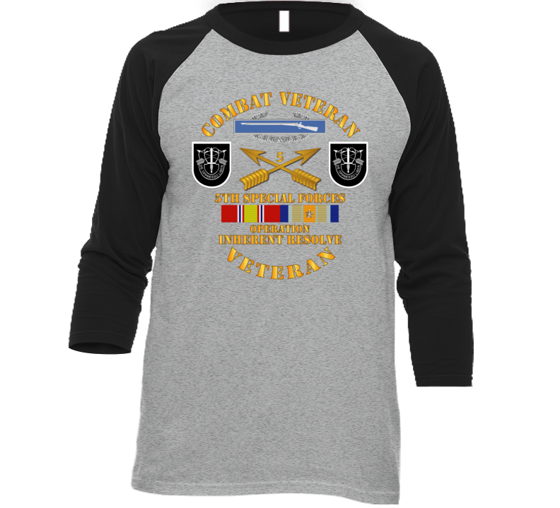 Army - 5th SFG - Opn Inherent Resolve (OIR) w SVC T Shirt
