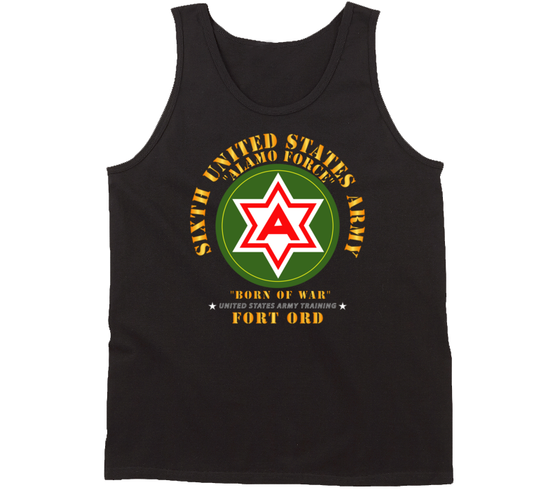 Army - 6th United States Army - Fort Ord Tanktop