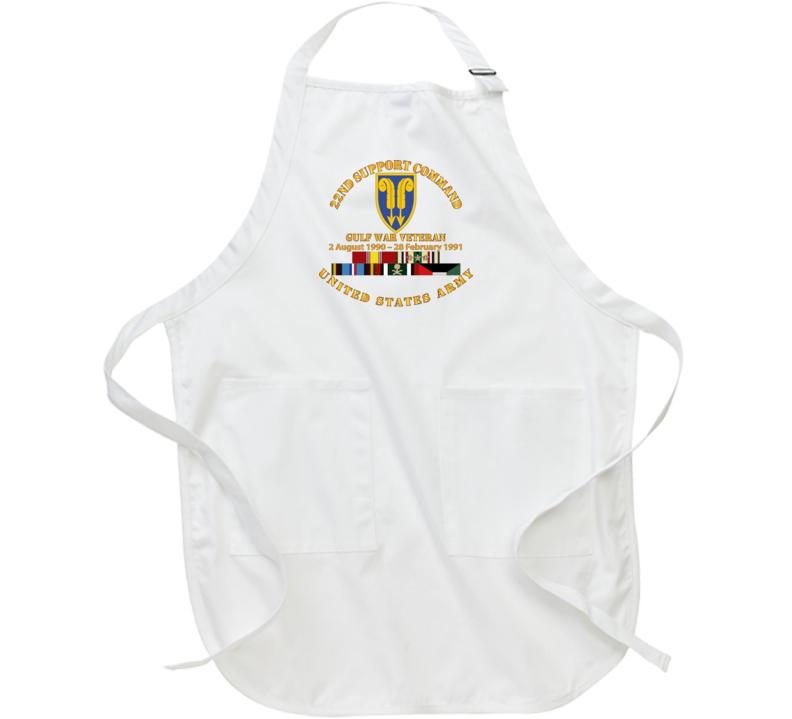 Army - Gulf War Vet w  22nd Support Command - Cir w SVC Apron