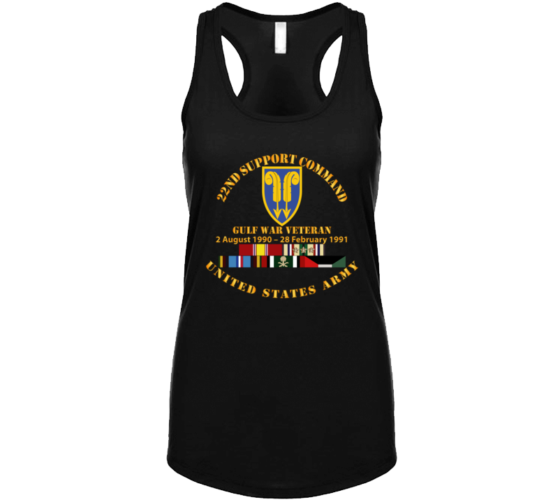 Army - Gulf War Vet w  22nd Support Command - Cir w SVC Tanktop