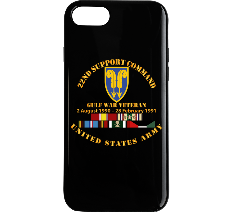 Army - Gulf War Vet w  22nd Support Command - Cir w SVC Phone Case