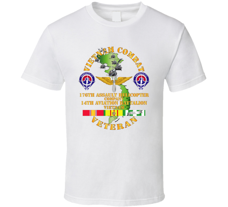 Army - Vietnam Combat Veteran - 176th AHC w 14th Avn Bn - 1 T Shirt