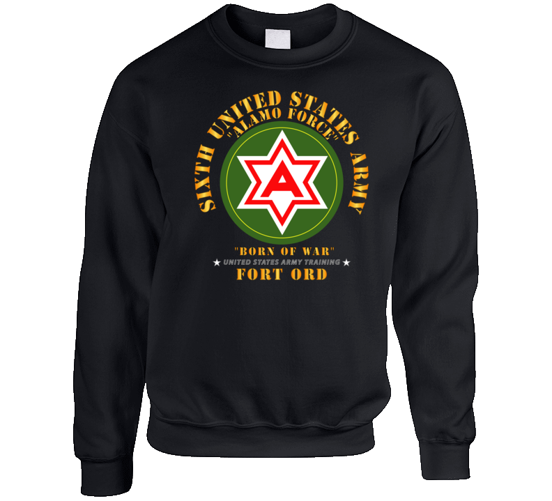 Army - 6th United States Army - Fort Ord Crewneck Sweatshirt