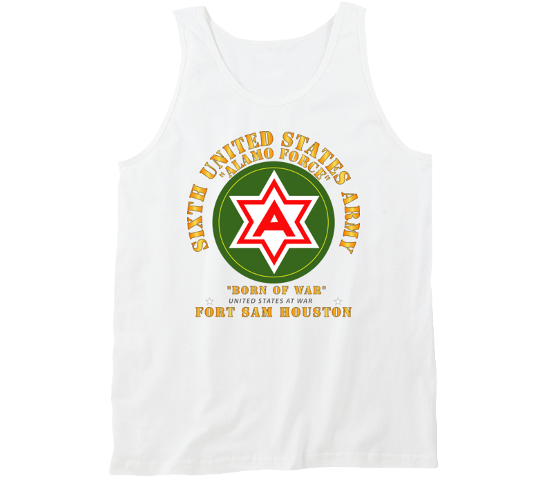 Army - 6th US Army - Fort Sam Houston Tanktop