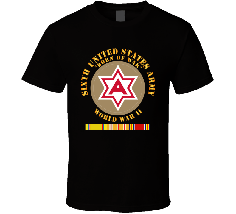 Army - 6th United States Army - Type 1 - Wwii W Pac Svc T Shirt
