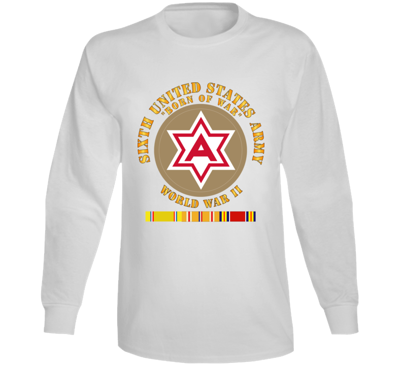 Army - 6th United States Army - Type 1 - WWII w PAC SVC Long Sleeve
