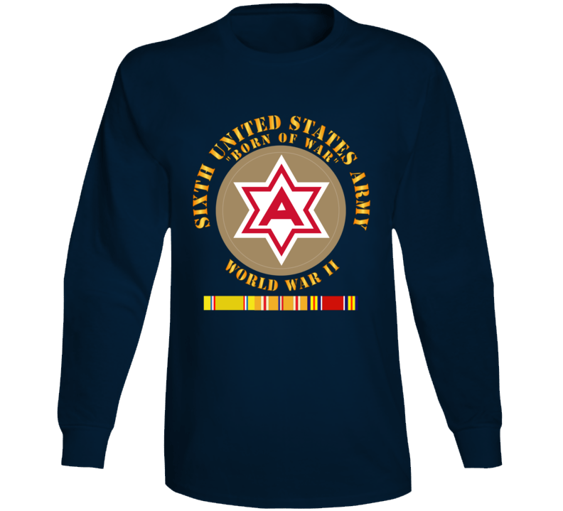 Army - 6th United States Army - Type 1 - WWII w PAC SVC Long Sleeve