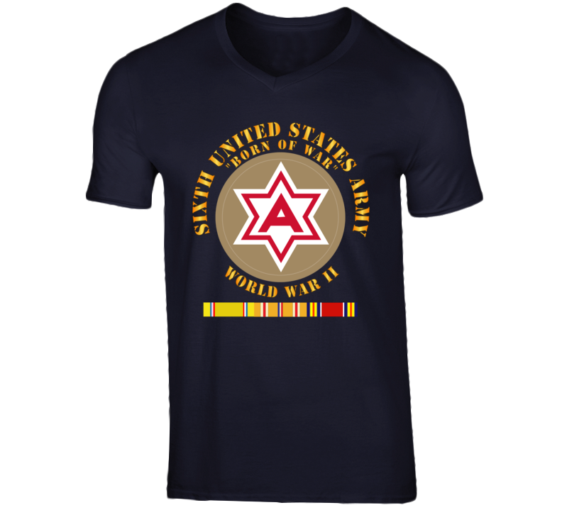 Army - 6th United States Army - Type 1 - Wwii W Pac Svc T Shirt