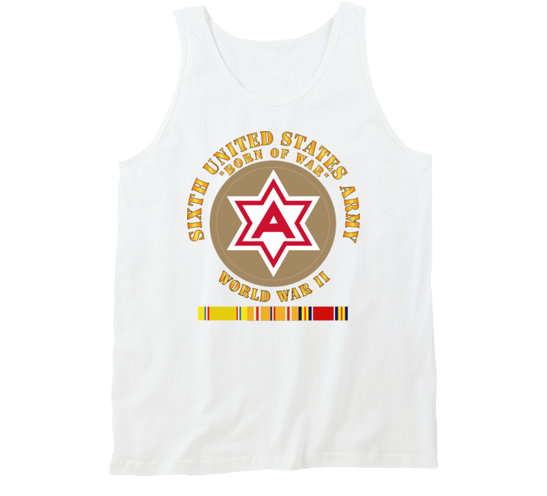 Army - 6th United States Army - Type 1 - Wwii W Pac Svc Tanktop