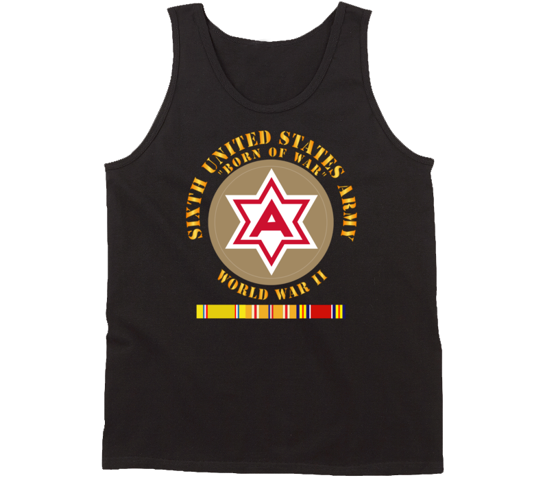 Army - 6th United States Army - Type 1 - Wwii W Pac Svc Tanktop
