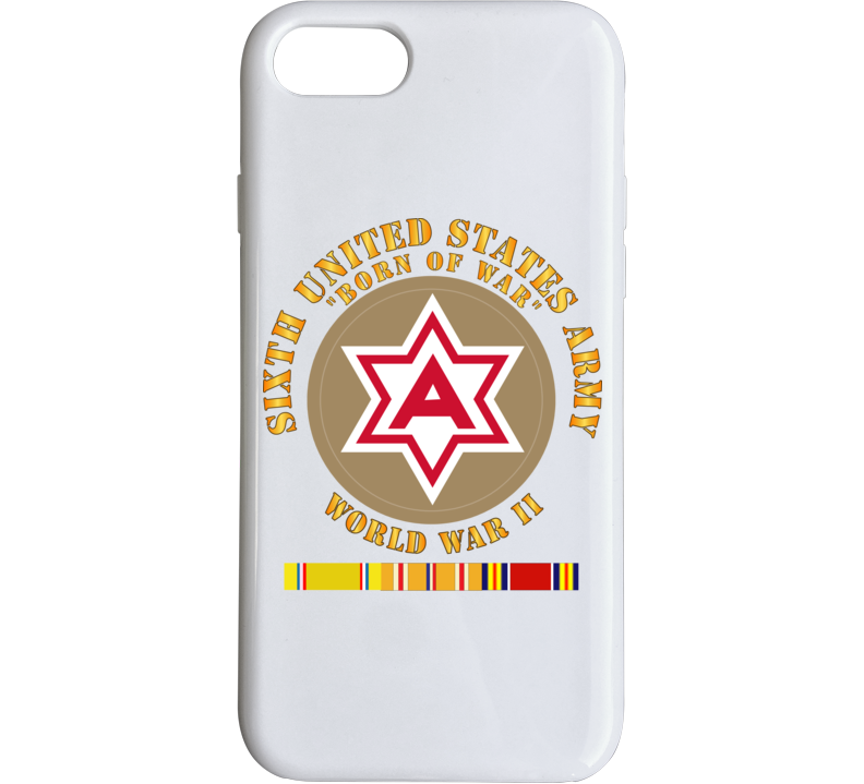 Army - 6th United States Army - Type 1 - Wwii W Pac Svc Phone Case