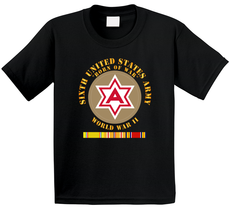 Army - 6th United States Army - Type 1 - Wwii W Pac Svc T Shirt