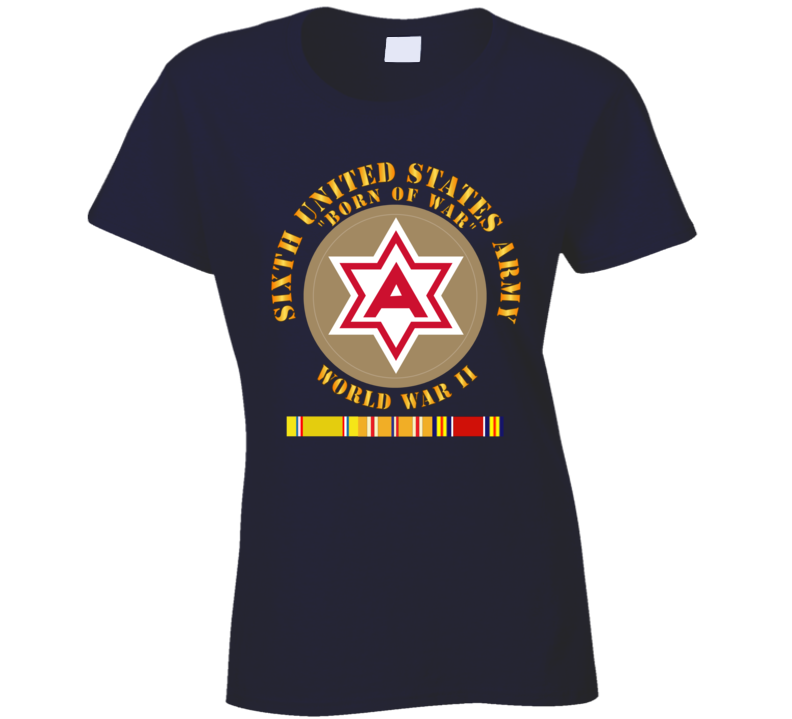 Army - 6th United States Army - Type 1 - Wwii W Pac Svc T Shirt