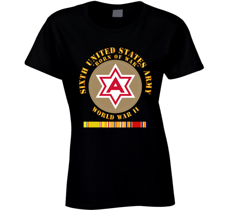 Army - 6th United States Army - Type 1 - Wwii W Pac Svc T Shirt
