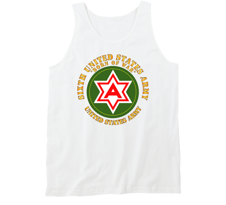 Army - 6th United States Army - Us Amry Tanktop