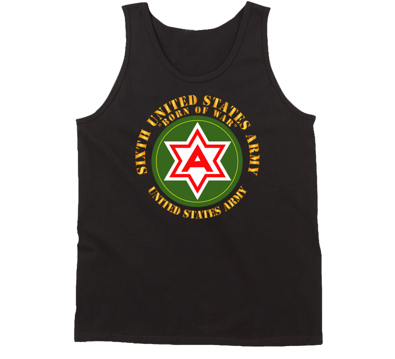 Army - 6th United States Army - Us Amry Tanktop