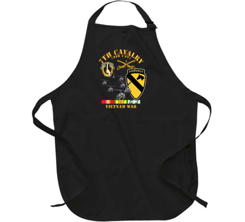 Army - 7th Cavalry (Air Cav) - 1st  Cav Division w SVC Apron