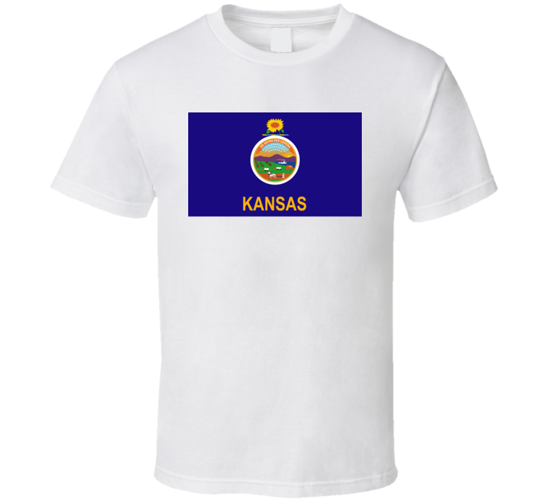Flag - Kansas Wo Txt T Shirt