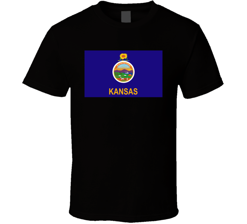 Flag - Kansas Wo Txt T Shirt