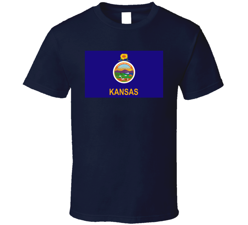 Flag - Kansas Wo Txt T Shirt