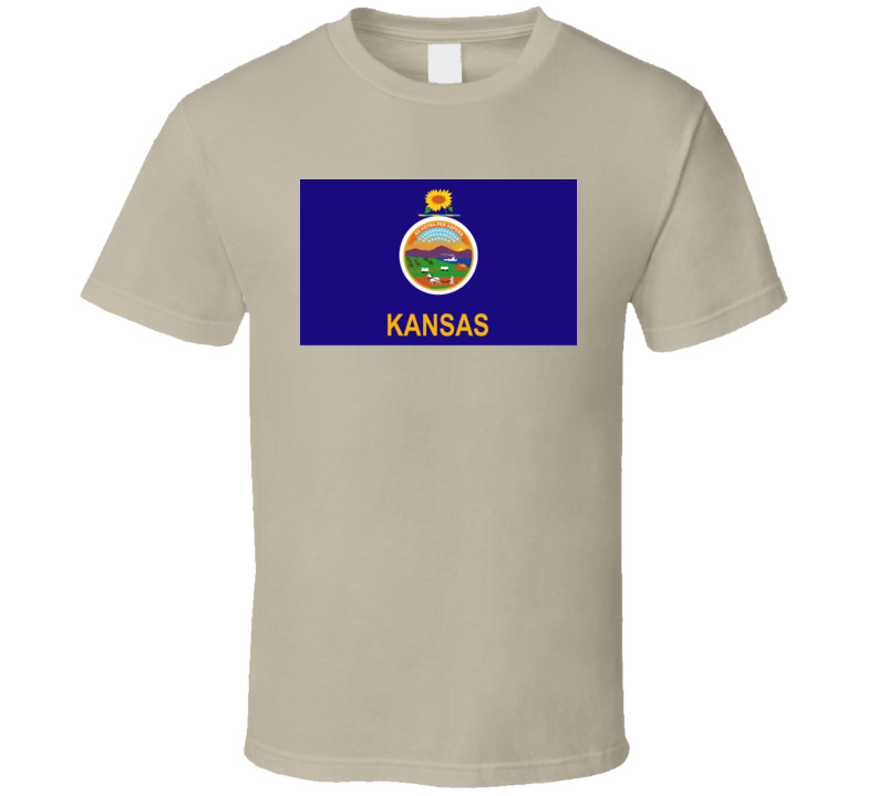 Flag - Kansas Wo Txt T Shirt