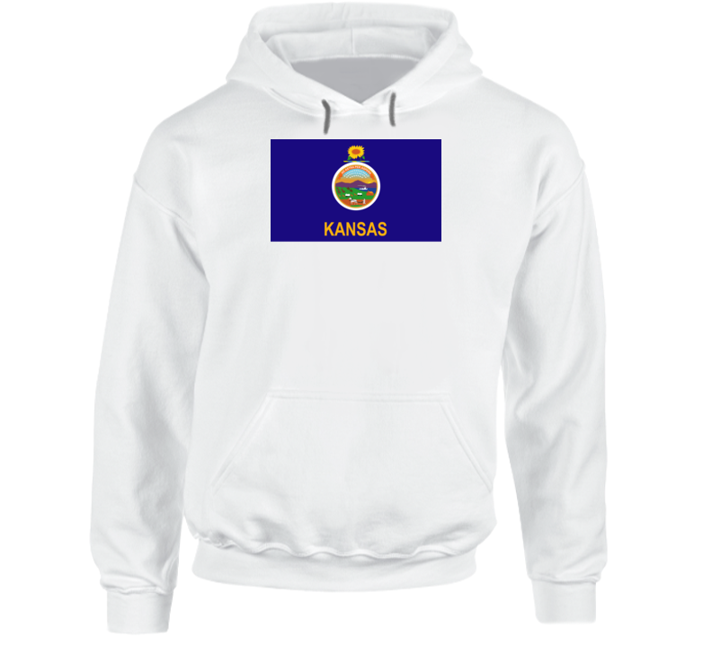 Flag - Kansas Wo Txt Hoodie