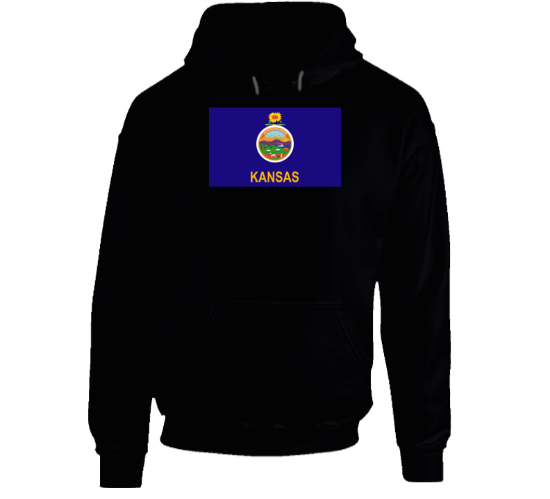 Flag - Kansas Wo Txt Hoodie