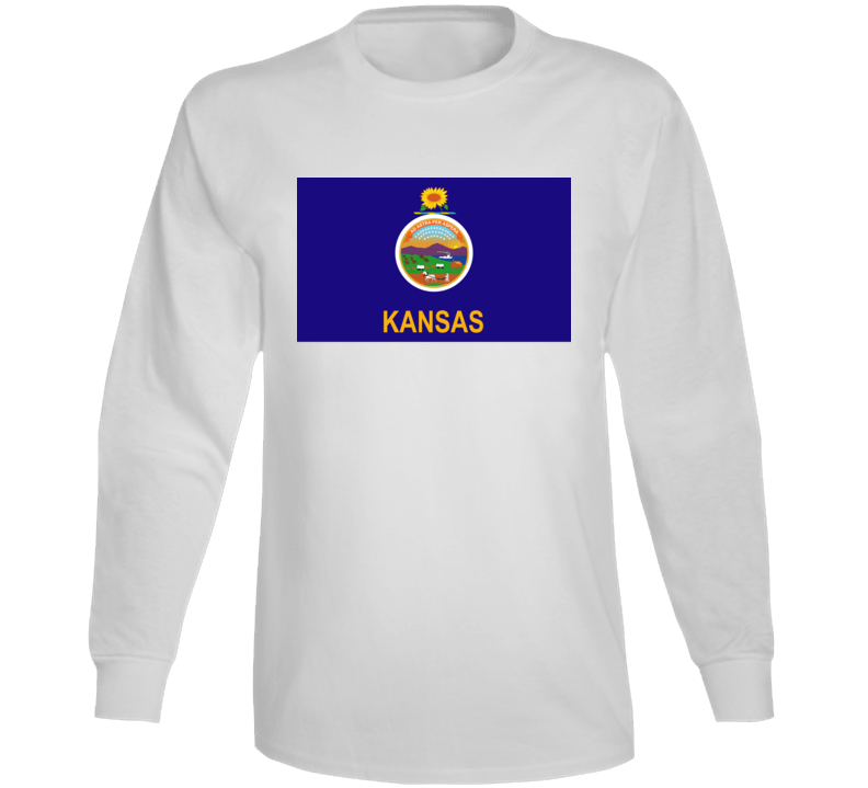 Flag - Kansas Wo Txt Long Sleeve