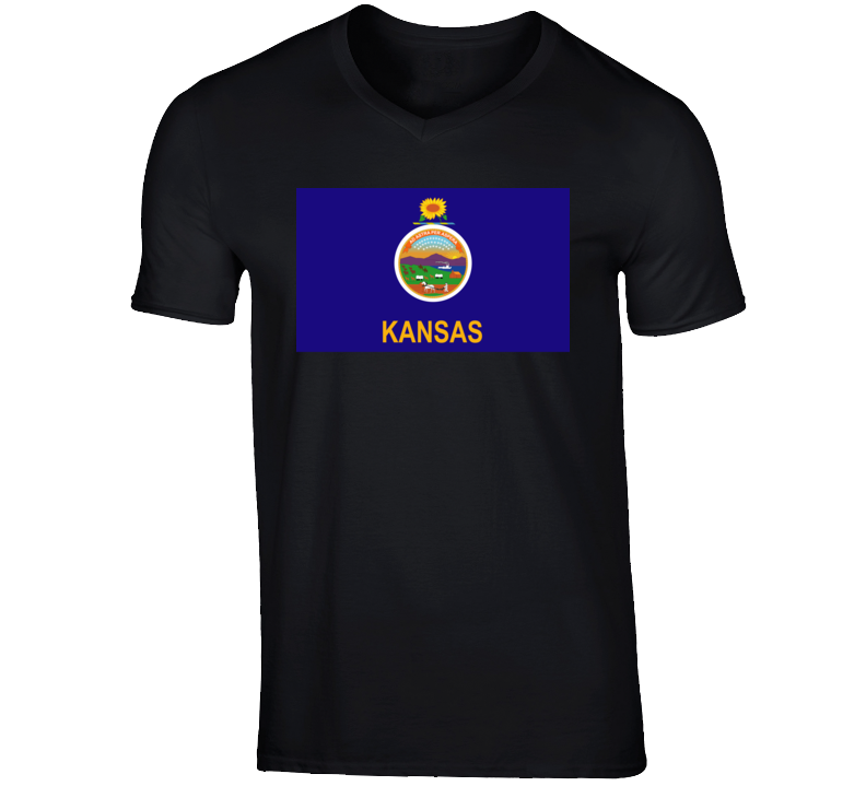 Flag - Kansas Wo Txt T Shirt