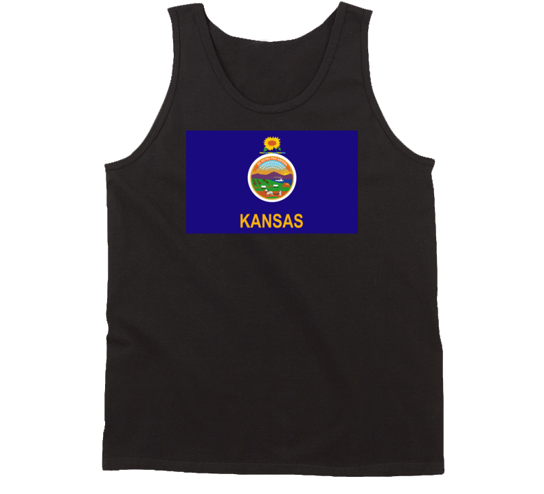 Flag - Kansas Wo Txt Tanktop