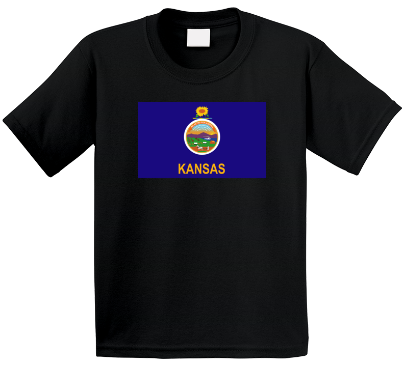 Flag - Kansas Wo Txt T Shirt
