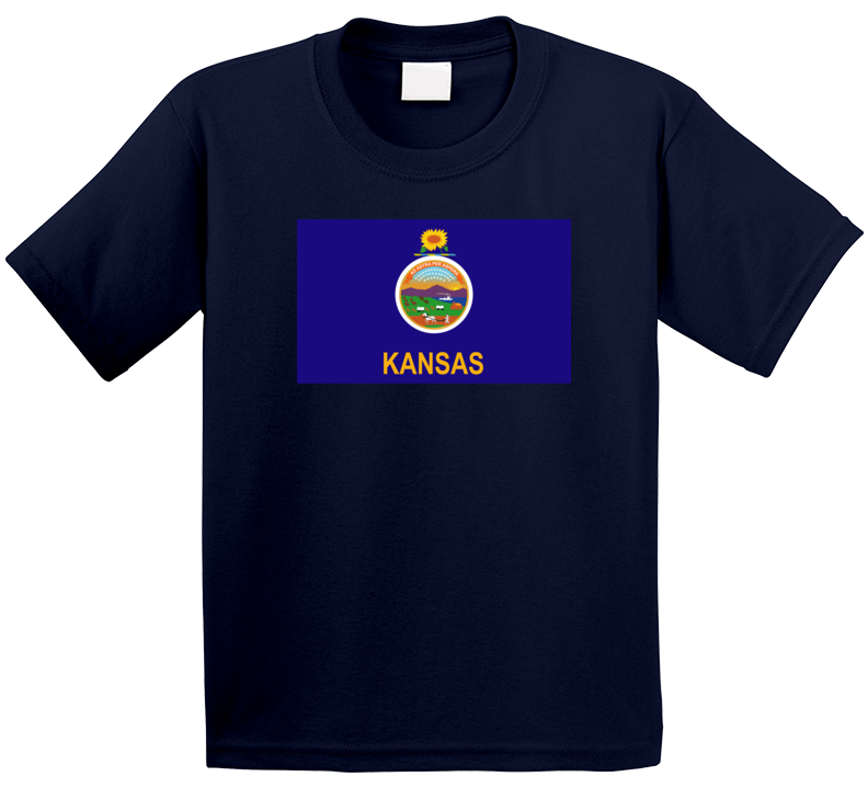 Flag - Kansas Wo Txt T Shirt